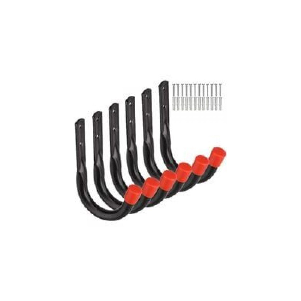Multipurpose Heavy Duty Garage Storage Utility Wall Hooks, Easy To Install With Non-Rust Powder Coating, Safe Rubber Edges On High Quality Steel For 9128293131001