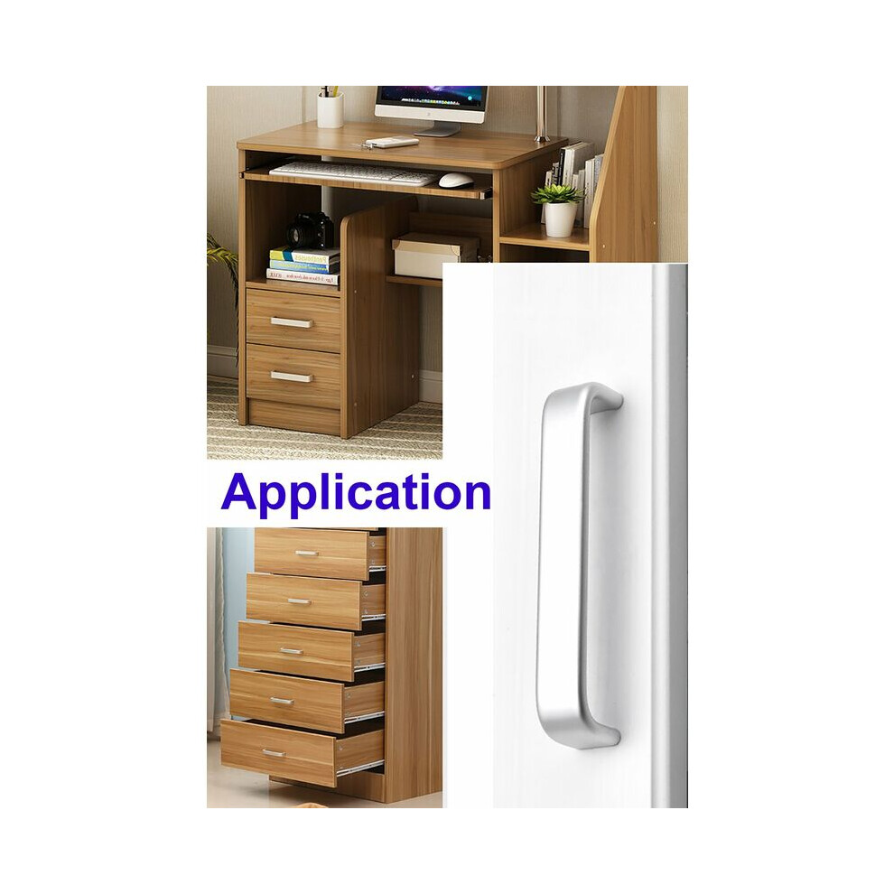 Contemporary Style Cabinet Pull, Heavy Duty Aluminum Alloy Drawer Handle For Kitchen Dresser, 20 Pack Satin Nickel Finish, Easy Installation 9169997180506