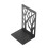 4Pcs Metal Bookends Set, Simple Desk Book Storage Brackets 4