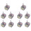 10X AC 380V 10A /OFF/ 3 Positions 12 Pin Latching Toggle  4PDT 1
