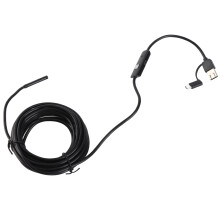 Waterproof 5.5mm Endoscope 5M for Android PC USB Type C with LED Light