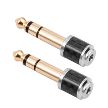 6,35 mm Stecker auf 3,5 mm Buchse, -Audio-Adapter, Headset-Mikrofonanschluss, AUX-Kabeladapter