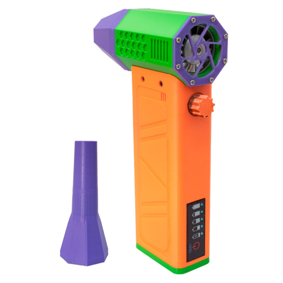 Blower Turbo Jet Fan 140,000Rpm Power Display Handheld Duster High Speed Duster Cleaning Tool,Violent Blower Orange 6031203082832