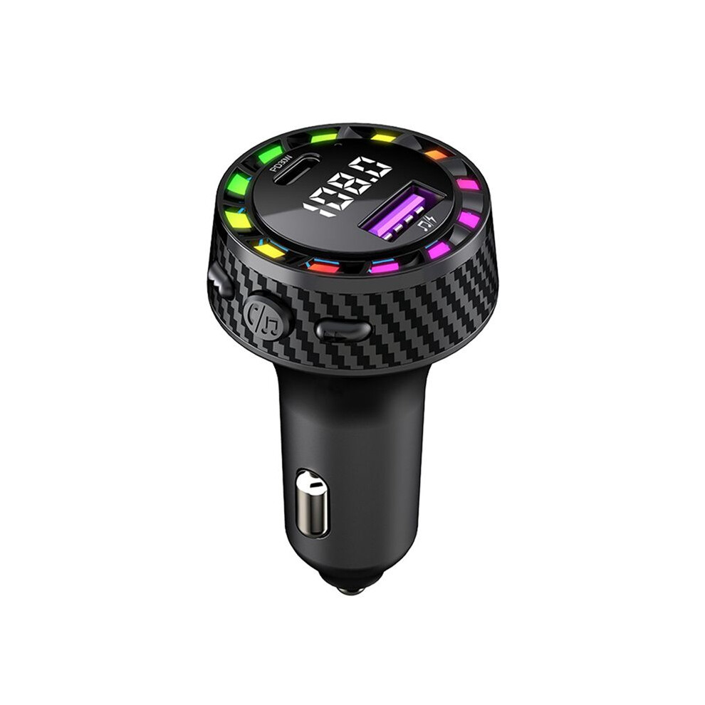 Car Charger Pd30w Usb Port Fast Charging Adapter With Led Voltage Monitor Fm Transmitter Light 6033581116383