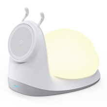 Caricabatterie Magnetico Wireless Creativo da 15 W, Supporto da Tavolo per Telefono, Luce Notturna A Forma di Lumaca da 15 W con Ricarica Rapida