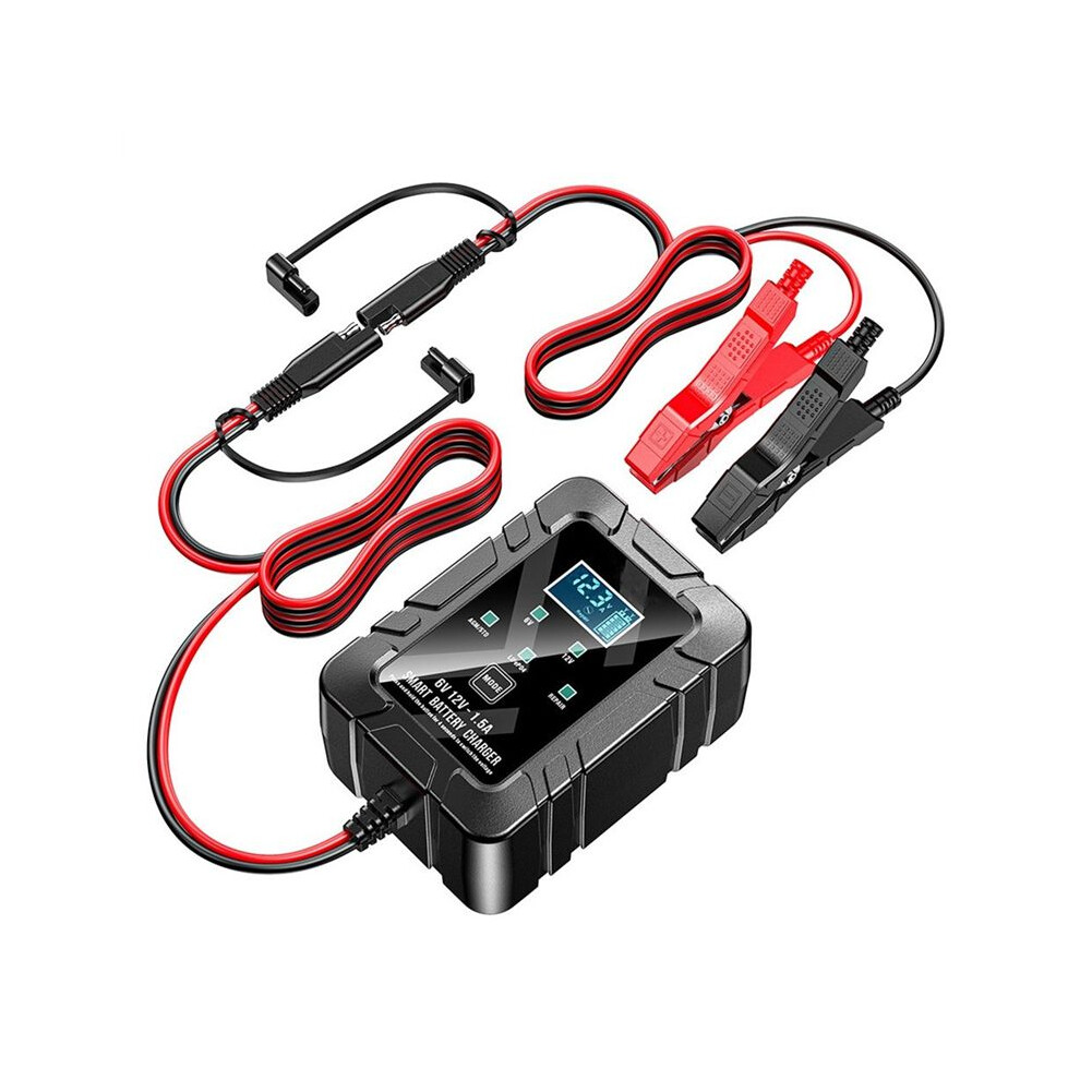 6V 12V 1.5A Car Battery Maintainer Battery Trickle Charger For Rv Car Truck Motorcycle Fast Charger Eu Plug 4711116587601