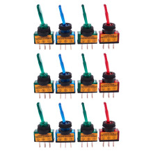 12pc 12v  20a Light Illuminated Toggle  Control Car Boat Dash Spst /off