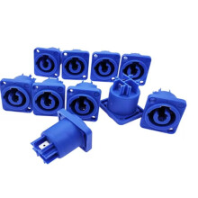 10ST NAC3MPA-1 NAC3MPB-1 Strömhögtalare Paneluttag Power 20A Stage LED-Belysning Ljud 3-Stiftsuttag, Ingång
