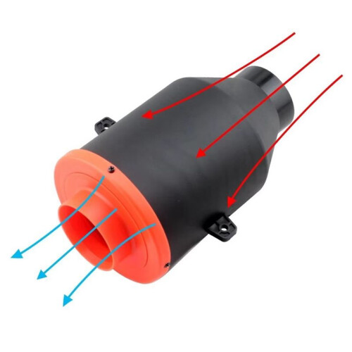 Car Modification Cold Intake Air Filter Kit High Flow Air Filter Element 76mm Intake Air Box Kit 3-Inch 2