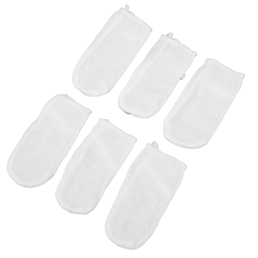 Baby Dental Care 6pcs Gauze Finger Cover Oral Hygiene Soft Tongue Cleaner