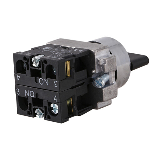 6X 22mm Latching 2 NO 3-Position Rotary Selector Select  ZB2-BE101C Black 2
