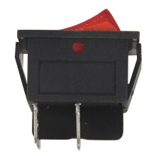 6X Red Light 4 Pin DPST /OFF Snap in Rocker 15A/250V 20A/125V AC 28X22mm