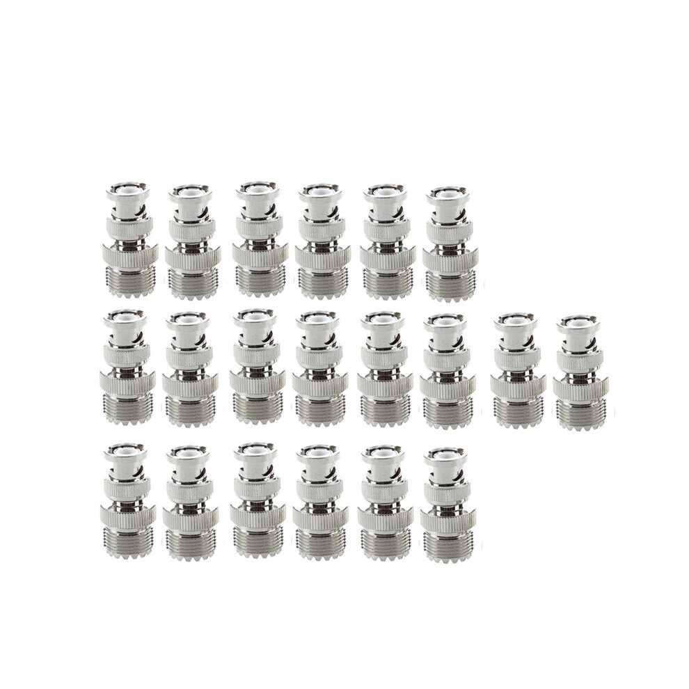 20 Pcs Bnc Male Plug To Uhf So239 Female Rf Coaxial Rf Connector 4712333300295