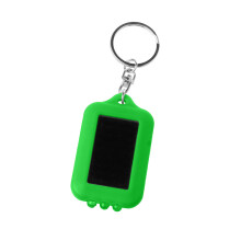 Porte-clés à lumière solaire, porte-clés LED solaire,-Vert