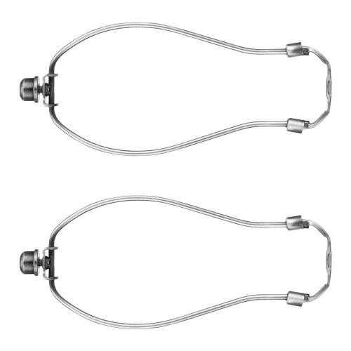 Packung mit 2 multifunktionalen Lampen-Harfen-Sets,-Silber 1