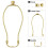 Packung mit 2 multifunktionalen Lampen-Harfen-Sets,-Silber 1 7