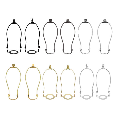 Lot de 2 abat-jour, support de harpe, ensemble de supports,-Or 1