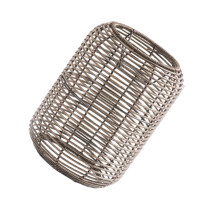 Rattan-Lampenschirm, handgewebt,-XH23411 Braun