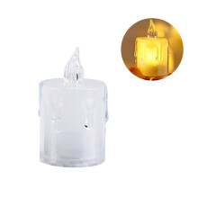Ensemble de 24 bougies chauffe-plat LED-Pas de support de base