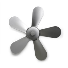 Wood Burning Stove, Heat Powered Stove Fans Blade for-silver