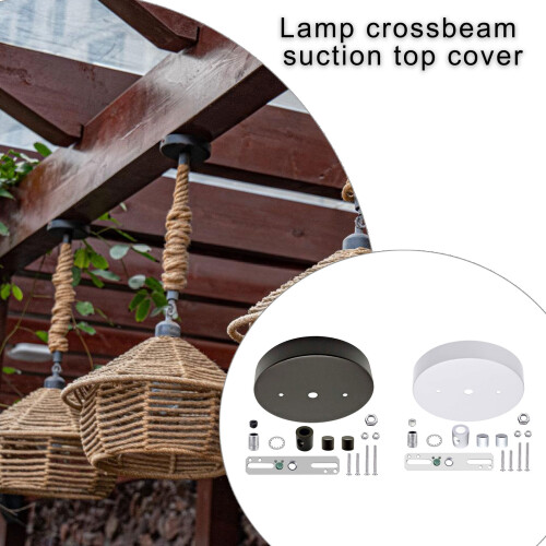 Elegant Ceiling Canopy Set Ceiling Canopy Mounting-White 2