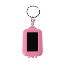 Porte-clés à énergie solaire, lampe de poche Portable,-Rose