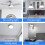 LED-Deckenventilatorleuchte, 18 W, 1530 lm, runde Deckenleuchte, 3