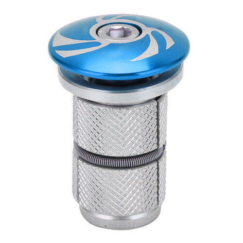 Bouchon de jeu de direction en aluminium 6061, 1 1/8 pouces, 28,6 mm, bleu 1