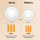 LED Puck Lights Dimmable Kitchen Closet Cabinet Light-White 2