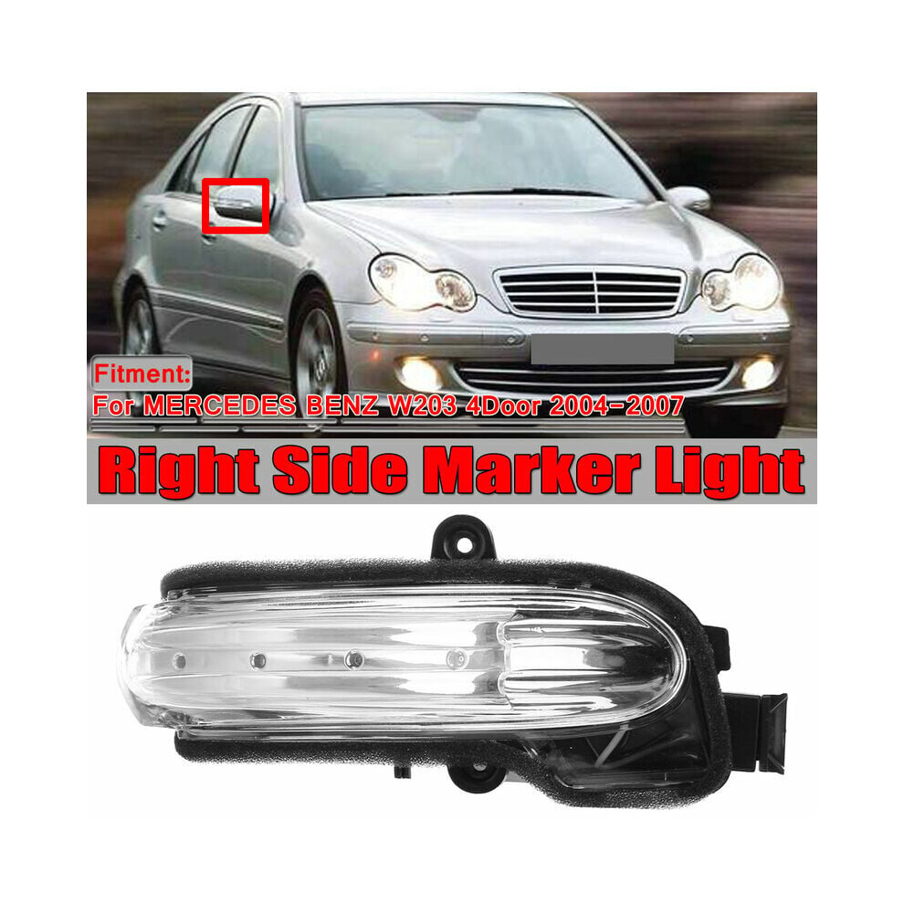 Aftermarket Replacement For Mercedez Benz W203 4Door 2004-2007, Sae And Dot Compliant Door Mirror Turn Signal With Led Technology For Enhanced Light 9358999330808