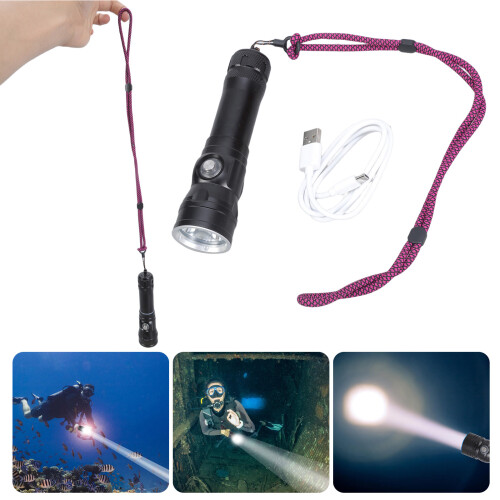 Waterproof Diving Torchs 1500LM SST70 LED Flashlight Waterproof 1