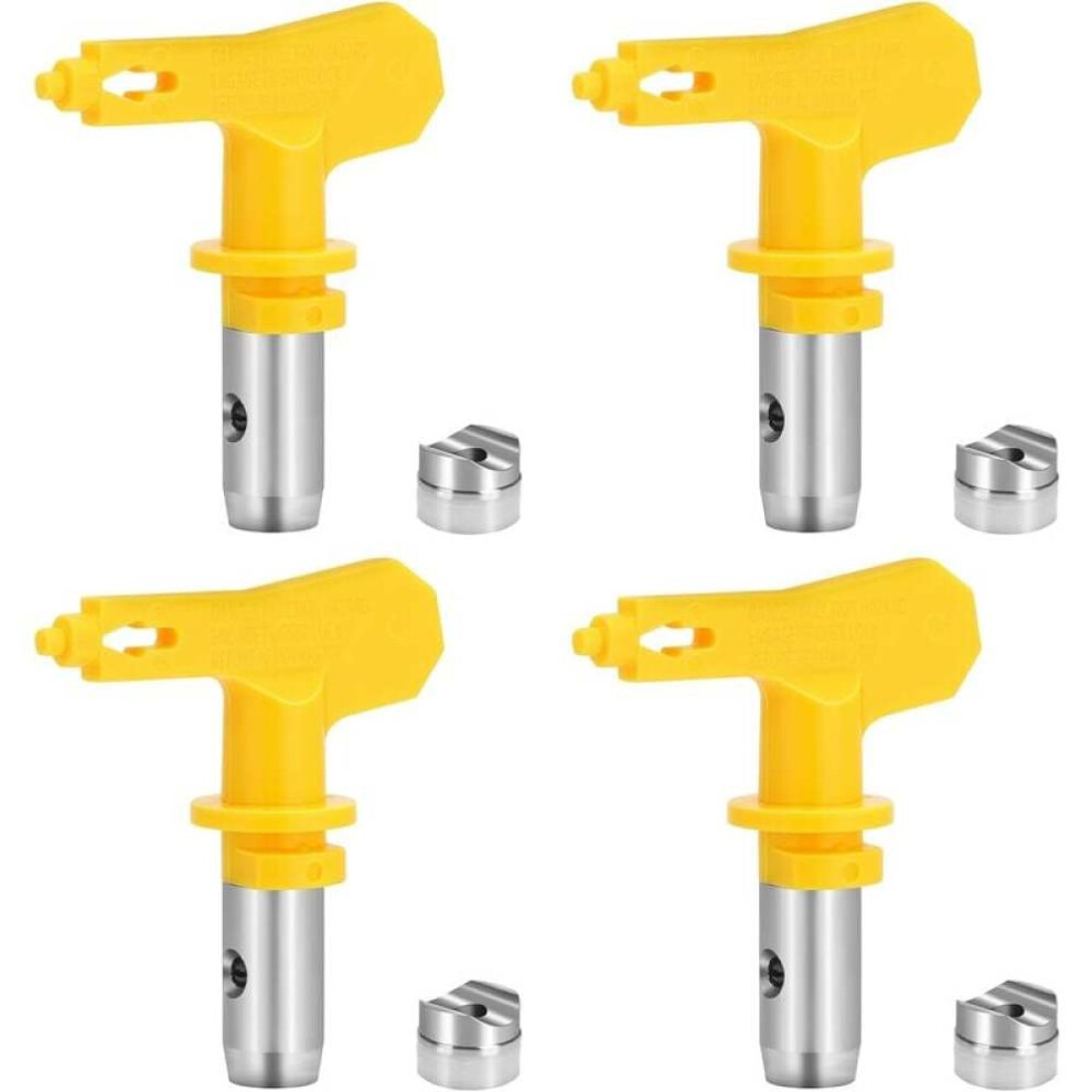 Reversible Airless Spray Tips For Paint Sprayers, Reversible Airless Spray Tips Stainless Steel Nozzle With Tungsten Carbide Orifice, Compatible With 9448196741559
