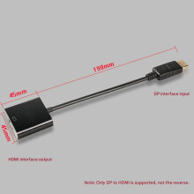 Adaptor DisplayPort la VGA, adaptorul DisplayPort la VGA acceptă Full HD, convertorul DP la HDMI transmite video de înaltă definiție pentru