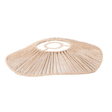Elegante handgeweven hanglamp schaduw slaapkamer-Geel