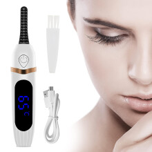 Beauty Companion, oppvarmede vippebøyere med rask naturlig krølling, intelligent avstengning, LED-skjerm for enkel overvåking, egnet for alle