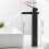Robinet de lavabo à commande unique, bec cascade, surface anti-traces de doigts, avec valve à disque céramique, solide 5