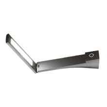 Oplaadbare LED-bedlamp Opvouwbare leeslamp Kleine-zilver