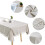 Heavy Duty Rectangular Table Cloth, Elegant Pattern Cotton Linen Fabric for Indoor Outdoor Use, Waterproof Dust-proof Material Enhances Table 4