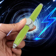 Fidget Gyroscope Stift Grün Metall Schreiben & LED-Licht, 120mAh