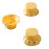 3PCS Yellow Plastic Rotary Guitar Knobs for Tone & Volume Control 1