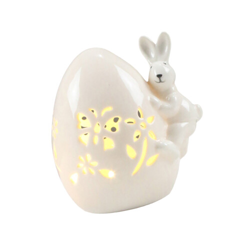 LED Ceramic Easter Eggs Easter Rabbit Hollow Lamp Spring-55