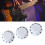 3PCS Plastic Rotary Guitar Knobs Tone Volume Control White Black Lettering 14