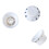 3PCS Plastic Rotary Guitar Knobs Tone Volume Control White Black Lettering 9
