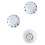 3PCS Plastic Rotary Guitar Knobs Tone Volume Control White Black Lettering 12