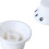 3PCS Plastic Rotary Guitar Knobs Tone Volume Control White Black Lettering 6