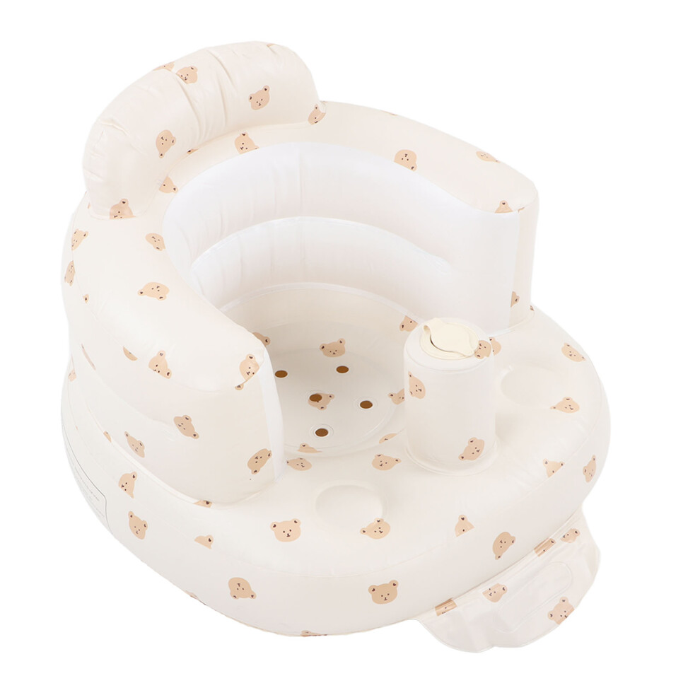 Durable Baby Inflatable Seat with Leak Proof Valve Bright Cartoon Design