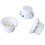 3PCS Plastic Rotary Guitar Knobs Tone Volume Control White Black Lettering 13