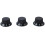 Durable Black Replacement Knobs for Guitar/Bass with White Lettering 3