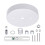 Elegant Ceiling Canopy Set Ceiling Canopy Mounting-White 1
