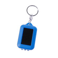 Multifunctionele zaklamp op zonne-energie, sleutelhanger,-Blauw